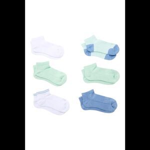 Copper Life 6pk Bamboo Compression Ankle Socks Minty Fresh